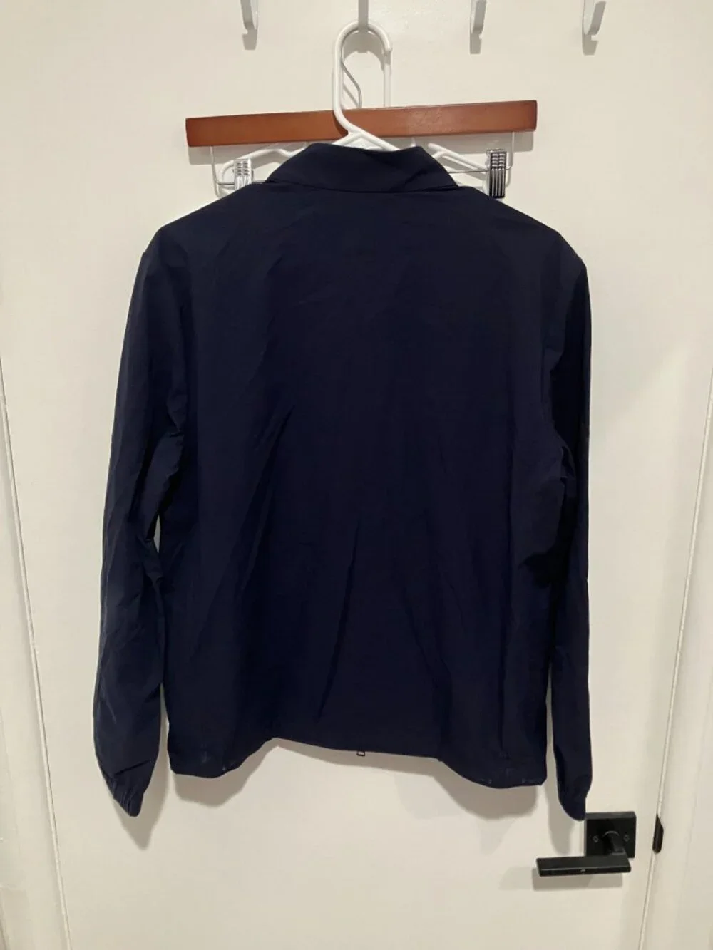 Banana Republic Motion Tech Jacket Men's Water Repellent Stretch Zip Navy, Small